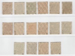 GERMANY AMERICAN BRITISH ZONE 617-633 DOUBLE OVPT PERFECT MNH EXPT SCHLEGEL BPP