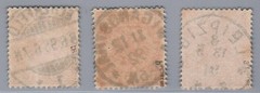 German Reich Michel No. 48 a + b + ba stamped checked