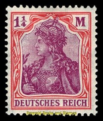 EBS Germany 1922 – Germania (X) – ¼ Mark – Michel 198 – MNH**