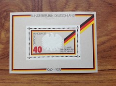 West Germany 1974 25th Anniv of Federal Republic MNH mini sheet. Free UK P&P