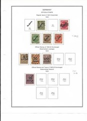 Germany Back of Book Collection 1903-1955 on 12 Album Pages, Airmail +