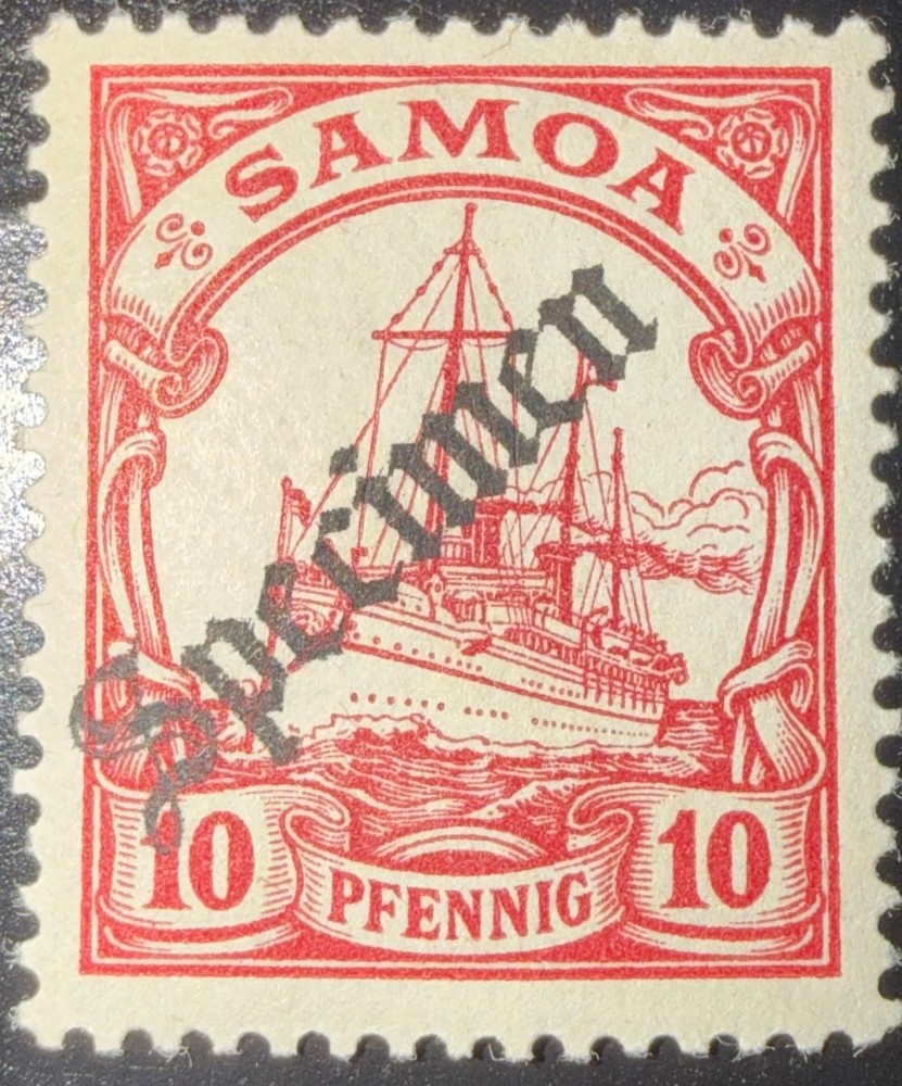 1900 Somoa 10Pfennig Yacht Issue Cv$150