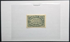 Germany 1923 Deutsches Reich 5000 Mark Inflation Era Used Stamp