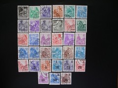 DDR 1952/54- Collection of 64 All Different Stamps Used, Mint