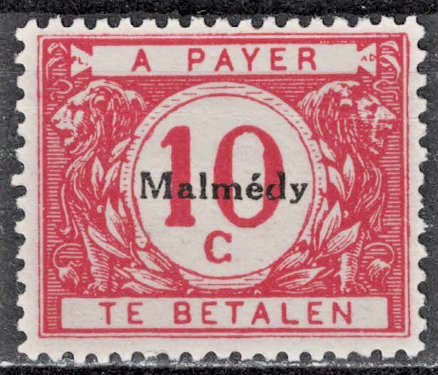 GERMANY:1920 SC#1NJ7 MNH OCCUPATION POSTAGE DUE STAMPS MALMEDY ISSUE AP3250