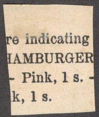 Germany HAMBURG local Private Post Vereinigte 1/2pf