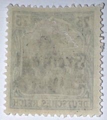 Travelstamps: Germany Bayern OP Stamps Scott# 186, 75pf Mint Original Gum Hinged