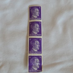 Germany Deutsches Reich 6 Denomination Postage Stamps Purple Red MNH Portrait