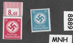 MNH stamp set Officials WWII Swastika 1942 issues Third Reich Germany #8889
