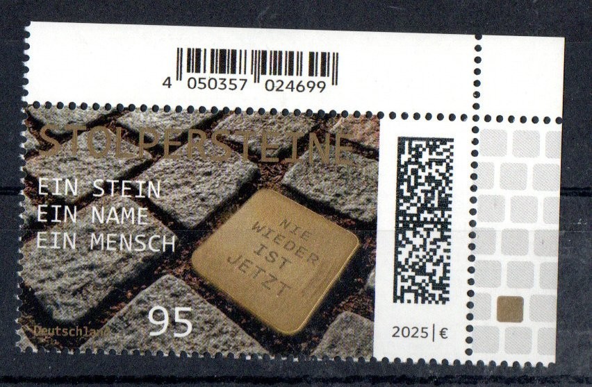 Federal 2025 Mi. No. 3941 Corner OR: Stumbling Blocks **