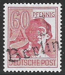 Germany, Michel #A179 I, 60pf, Berlin Handstamp, Mint, Never Hinged