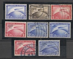 Germany Zeppelins 1928-33 Selection of 8 Mint & Fine Used