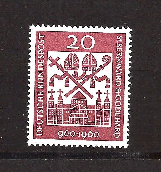 [D6014] BRD, Germany, 1960, MNH** St.Bernward, St. Godehard, Religion