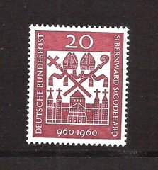 [D6014A] BRD, Germany, 1960, MNH** St.Bernward, St. Godehard, Religion
