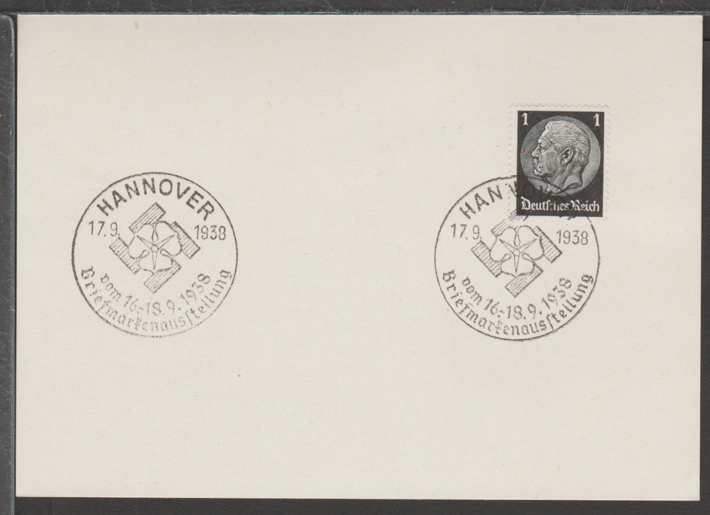 ✔️ GERMANY 3. Reich RARE Special Postmark POSTCARD