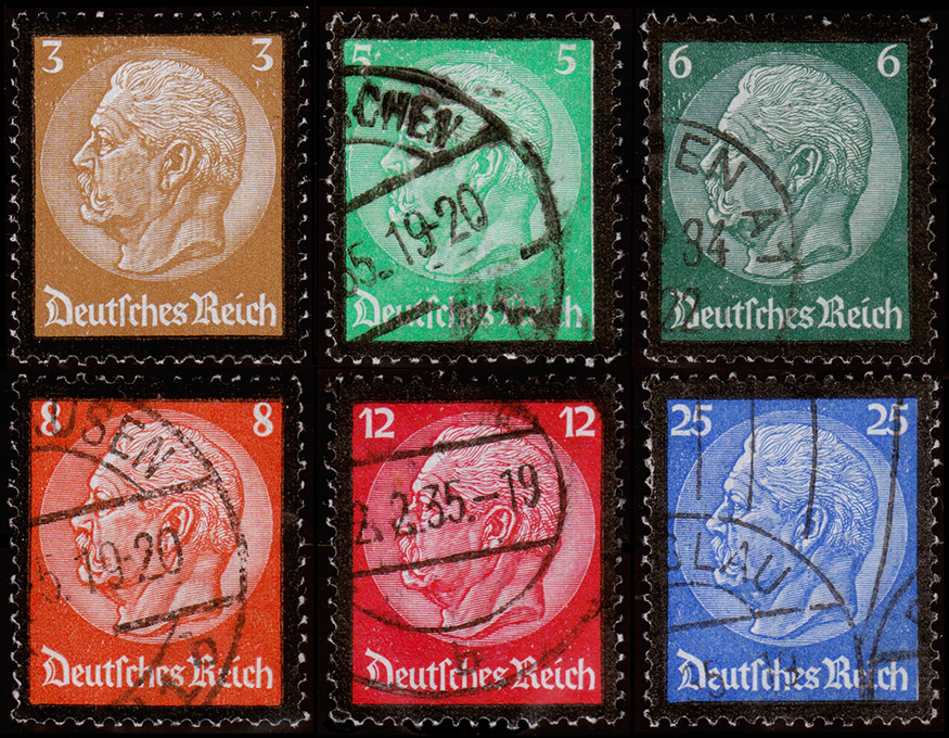 Germany Scott 436-441 (1934) Used/Mint H F Complete Set, CV $10.60 B