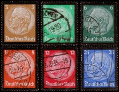 Germany Scott 436-441 (1934) Used/Mint H F Complete Set, CV $10.60 B