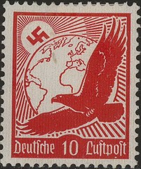 Stamp Germany Mi 529-37x Sc C46-54 1934 3rd Reich War Era Airmail Globe MNH