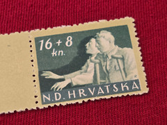 1944 WW2 WWII CROATIAN CROATIA SEBASTIAN WAR INVALID NAZI GERMAN stamp MNH