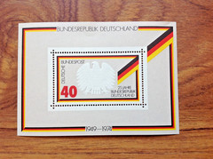West Germany 1974 25th Anniv of Federal Republic MNH mini sheet. Free UK P&P