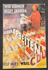 Post War WW2 WWII German colorful propaganda postcard 1945 – 1949