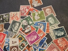 Nazi German Third Reich + Bundpost Stamp Collection Lot Sets 50 Pc random