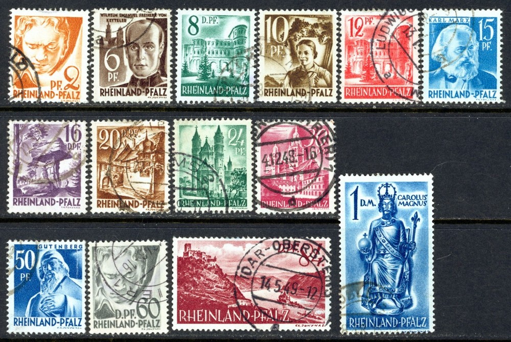 Stamps Germany, Scott # 6N16-6N29 used, complete set