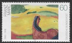 BRD FRG #Mi1617 MNH 1992 Landscape Horse Painting Franz Marc [1750]