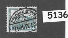 #5136 Used Stamp B44 1932 PF04 + 02 Wartburg castle / Weimar Germany