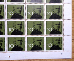 50 x Sheet No. 374 Bogen MNH Form Number 2 BRD 1961 Ketteler