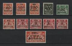 Danzig 1923 Mi.Nr. 158-68 *