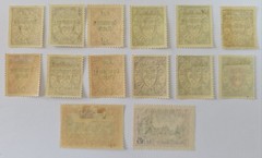 GERMANY 1939 Set of 14-13x Very Fine MM, 2mk No Gum- but SIGNED. (€300 for MNH)