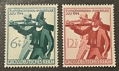 Travelstamps: 1944 Germany Stamps Scott #B278-B279 Soldier & Tirolese Rifleman