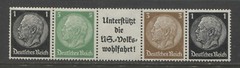 Germany 1939 Third Reich strip, of 4 with label for ATM’s mint**
