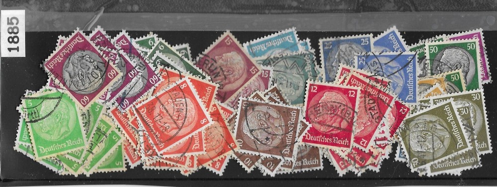 Postmarks / 100+ Good mix Germany President Hindenburg Great postmarks #1885