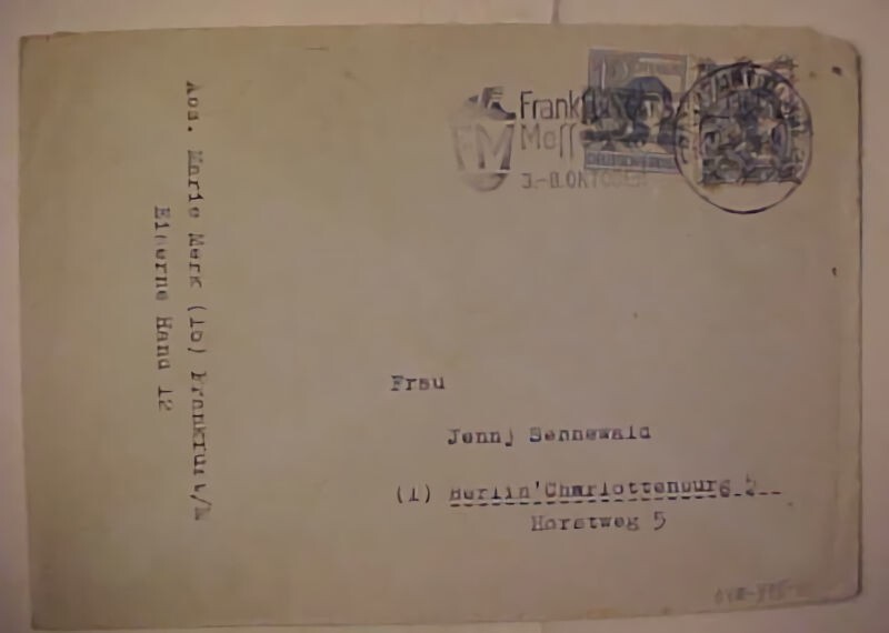 GERMAN OVERPRINTS SEPT 1948 COVER FRANKFURT BOTH 12p’s