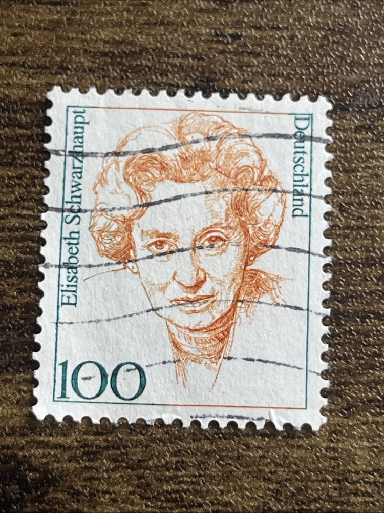 Germany Deutschland Famous Women 100 Elisabeth Schwarzhaupt Used Stamp TKS1631*