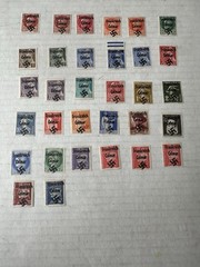 German WW2 France Overprint Colmar Propaganda Collection Of 32 Stamps Unused