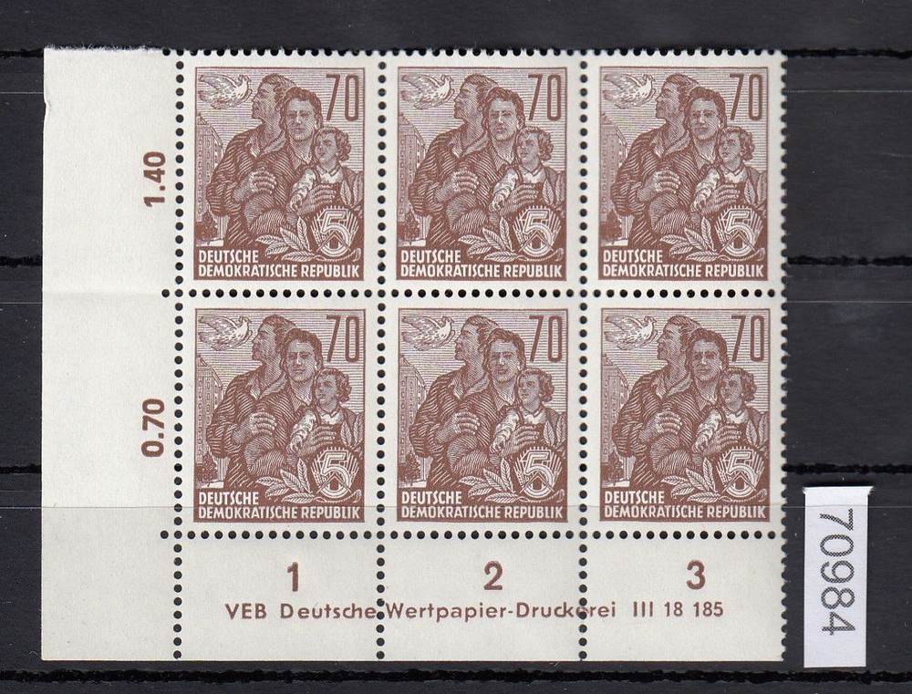 GDR 1957, Mi.-No.: 585 B ** DV