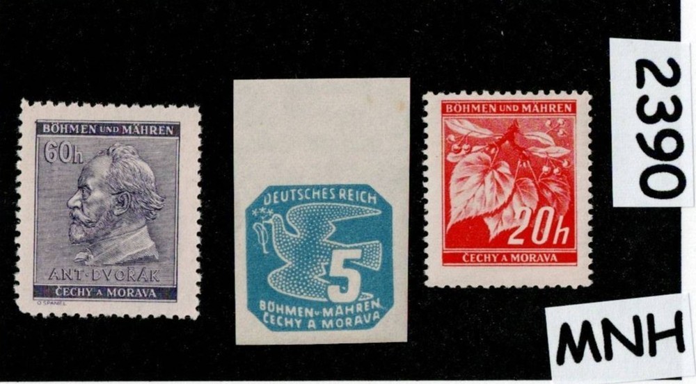 MNH stamps Mixed regular Postage WWII German Czech Occupation of BaM #2390