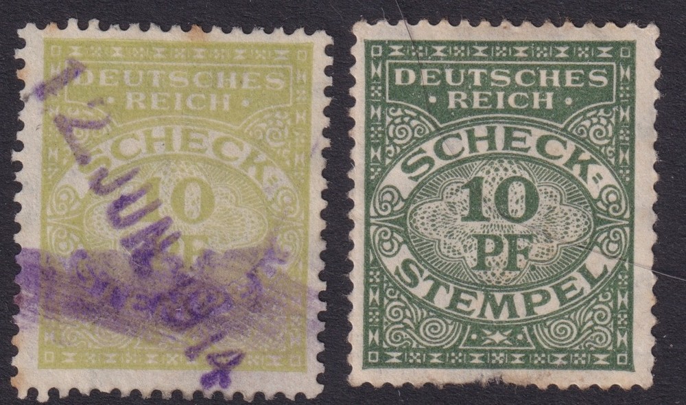 Lot Stamp Germany Revenue Stemple Selection Used