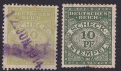 Lot Stamp Germany Revenue Stemple Selection Used