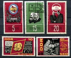 Germany – DDR : 20th anniversary set SED Party from 1966 – used / CTO