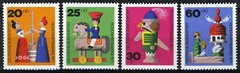 BRD 1971, Welfare, Old Wooden Toys, MNH, Mi 705-08