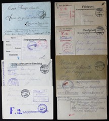 Germany Stamps Selection of 55 Feldpost Covers Red Cross Censor Etc