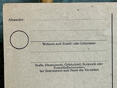 Berlin February 19, 1945 cancel – Final Weeks of WWII. 1943 “Tag der Briefmarke”