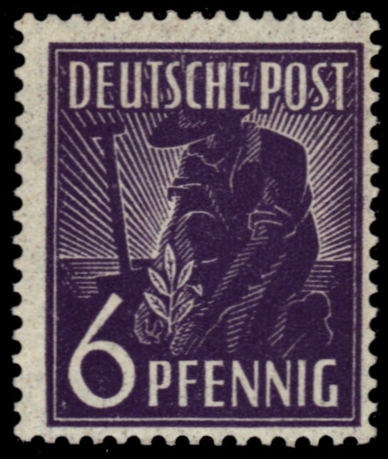 GERMANY 558i – Planting Olive Tree „1947 Dark Violet“ (pc15761)