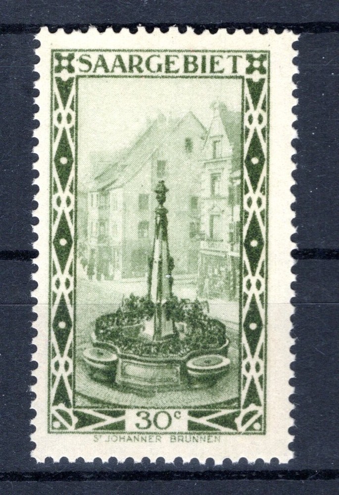 Saar 112IV ABART MNH Fresh Unhinged Postage Stamp 45EUR (GA3772
