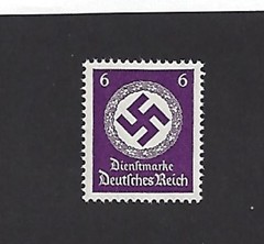 MNH stamp Sc 095 / 1942 PF06 Large Swastika / Third Reich Germany Official