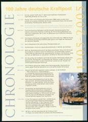 GERMAN POST ANNIVERSARY-FDC 2005 KRAFTPOST AUTOMOBILE POSTBUS CARS BUS ‚u731
